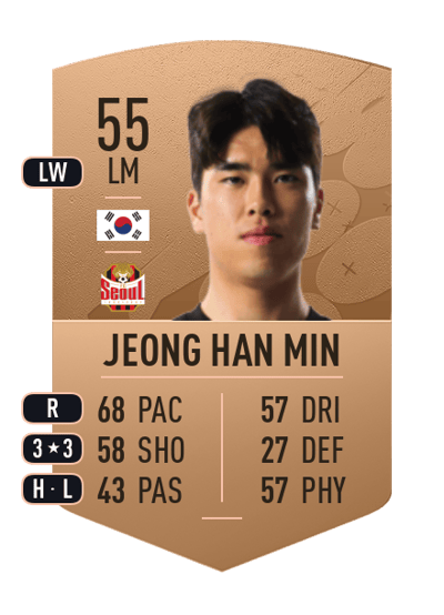 Jeong Han Min Common 55 OVR