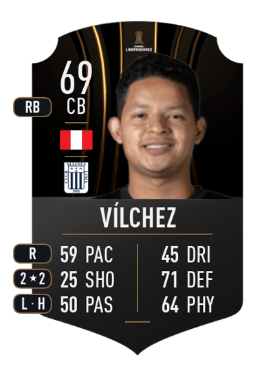 Yordi Vílchez CONMEBOL LIBERTADORES 69 OVR