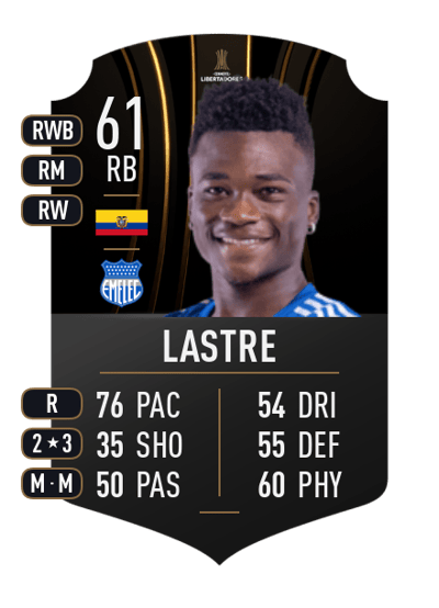 Edgar Lastre CONMEBOL LIBERTADORES 61 OVR