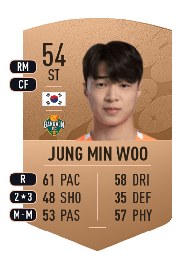 Jung Min Woo Common 54 OVR