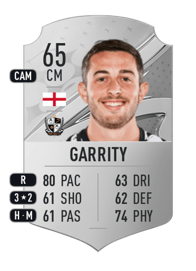 Ben Garrity Rare 65 OVR