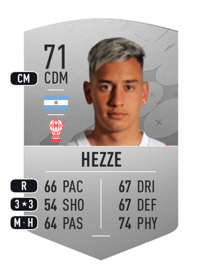 Santiago Hezze Common 71 OVR