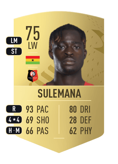 Kamaldeen Sulemana Common 75 OVR