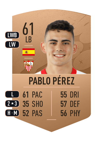 Pablo Pérez Common 61 OVR