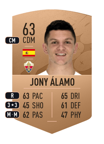Jony Álamo Common 63 OVR
