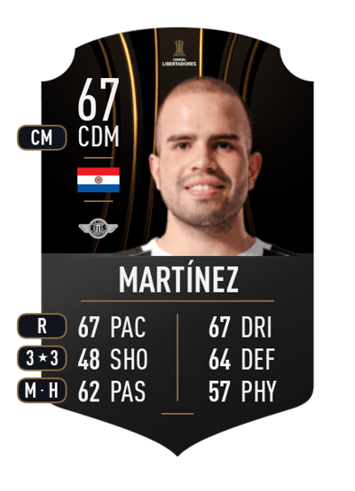 Hugo Martínez CONMEBOL LIBERTADORES 67 OVR