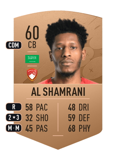 Hassan Al Shamrani Common 60 OVR