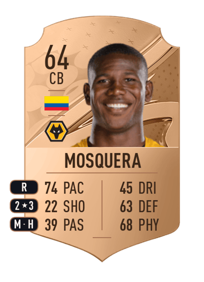 Yerson Mosquera Rare 64 OVR