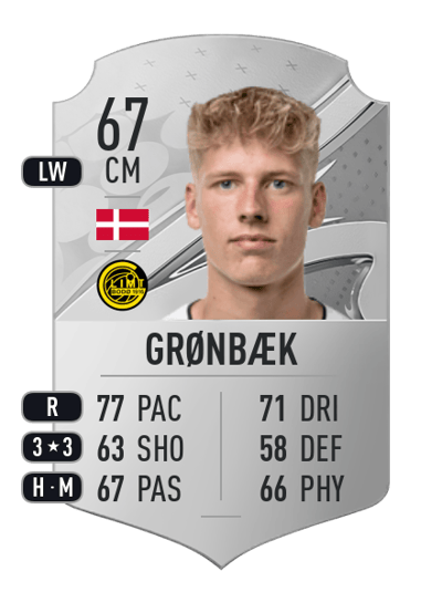 Albert Grønbæk Rare 67 OVR