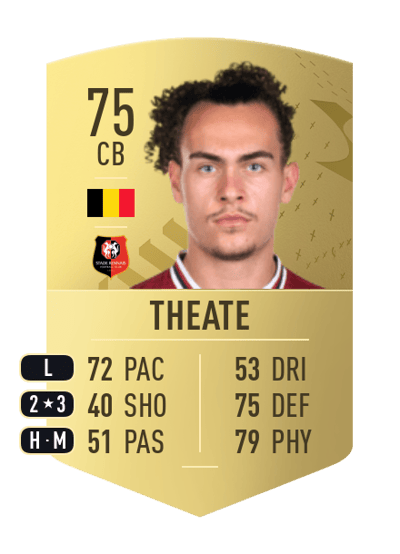 Arthur Theate Common 75 OVR