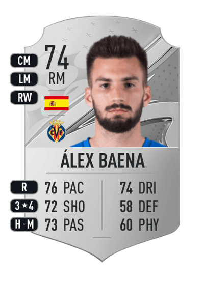 Álex Baena Rare 74 OVR
