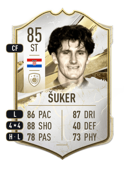 Davor Šuker Icon 85 OVR
