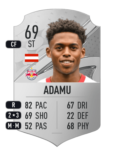 Junior Adamu Rare 69 OVR