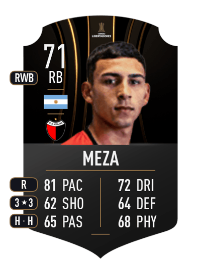 Eric Meza CONMEBOL LIBERTADORES 71 OVR