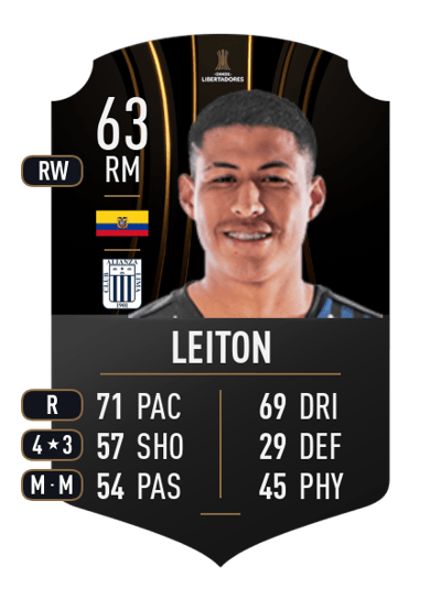 Darlin Leiton CONMEBOL LIBERTADORES 63 OVR