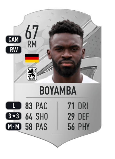 Joseph Boyamba Rare 67 OVR