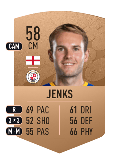 Teddy Jenks Common 58 OVR