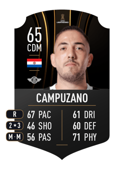 Álvaro Campuzano CONMEBOL LIBERTADORES 65 OVR