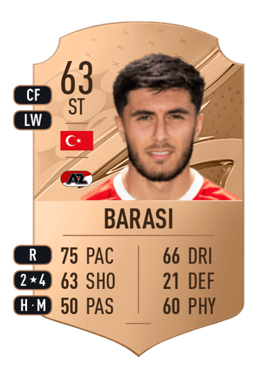 Yusuf Barası Rare 63 OVR
