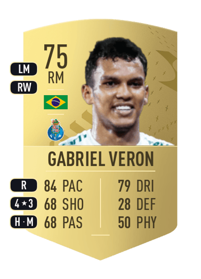 Gabriel Veron Common 75 OVR