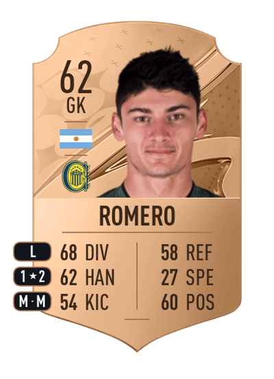 Juan Pablo Romero Rare 62 OVR