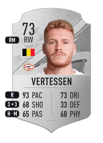 Yorbe Vertessen Rare 73 OVR