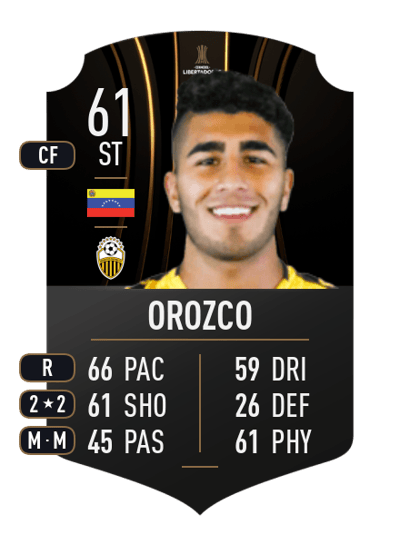 Jesús Orozco CONMEBOL LIBERTADORES 61 OVR