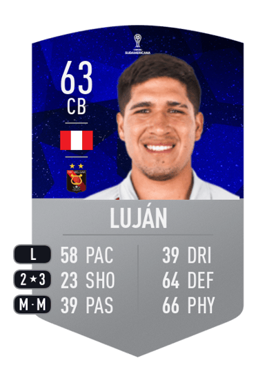 José Luján CONMEBOL SUDAMERICANA 63 OVR