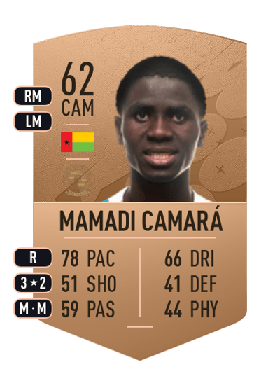 Mamadi Camará Common 62 OVR
