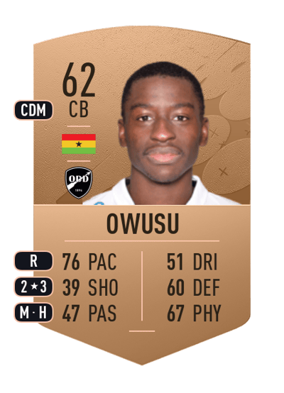 Solomon Owusu Common 62 OVR