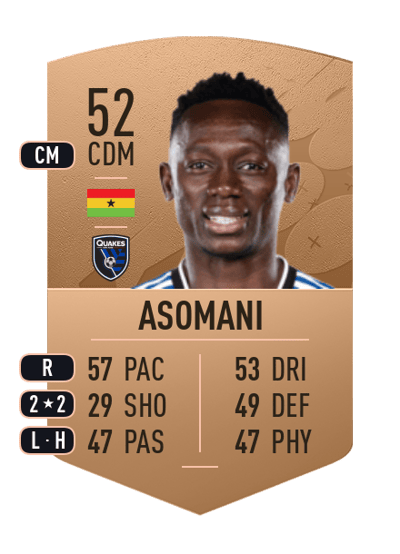 George Asomani Common 52 OVR