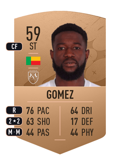 Charbel Gomez Common 59 OVR