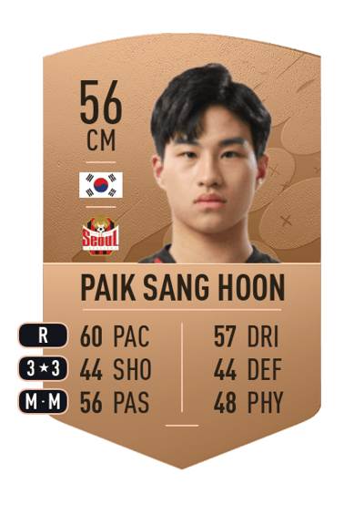 Paik Sang Hoon Common 56 OVR