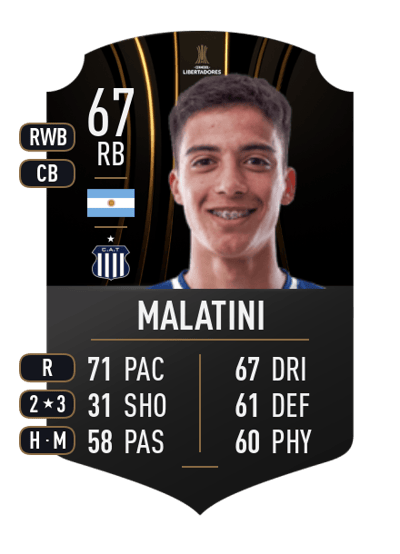 Julián Malatini CONMEBOL LIBERTADORES 67 OVR