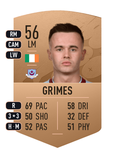 Dylan Grimes Common 56 OVR