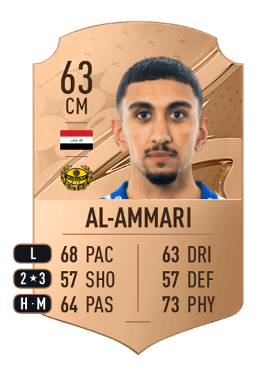 Amir Al-Ammari Rare 63 OVR