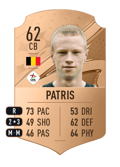 Louis Patris Rare 62 OVR