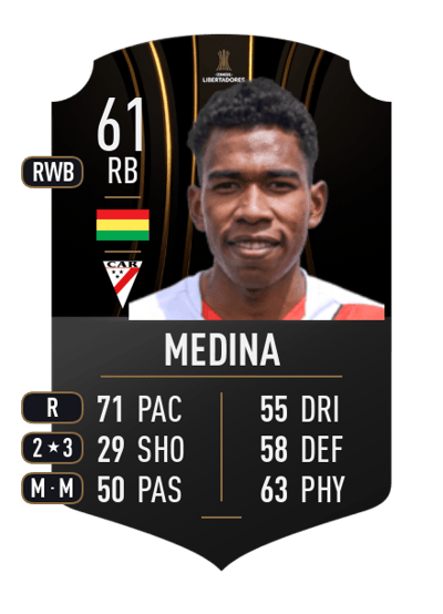 Diego Medina CONMEBOL LIBERTADORES 61 OVR