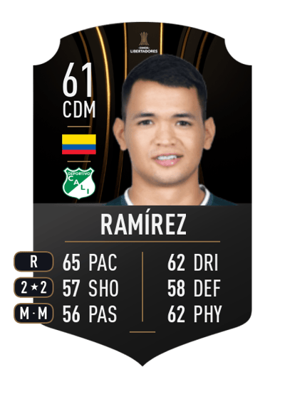 Joan Ramírez CONMEBOL LIBERTADORES 61 OVR