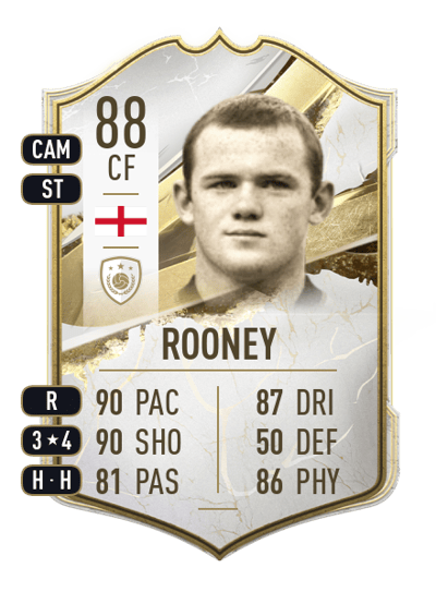 Wayne Rooney Icon 88 OVR
