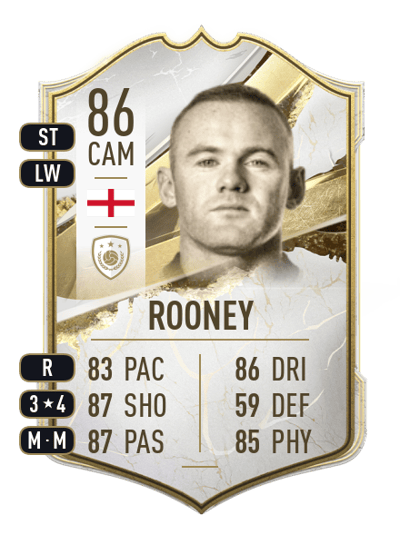Wayne Rooney Icon 86 OVR