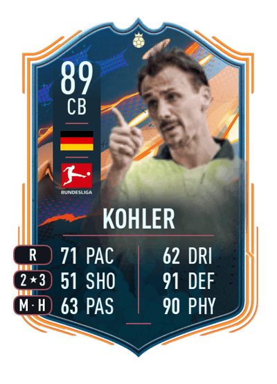 Jürgen Kohler FUT Heroes 89 OVR