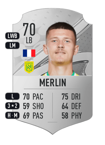 Quentin Merlin Rare 70 OVR