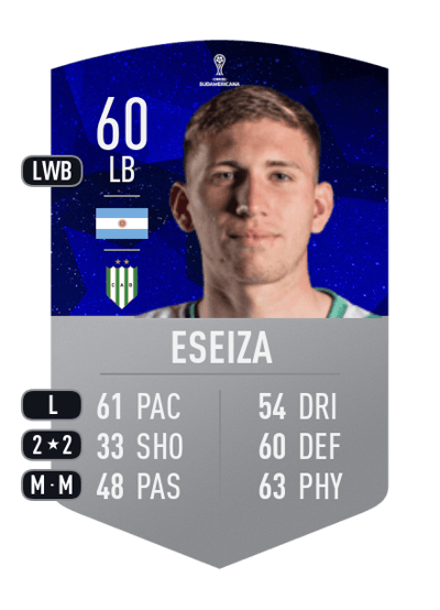 Julian Eseiza CONMEBOL SUDAMERICANA 60 OVR