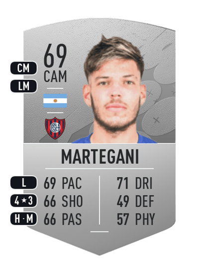 Agustín Martegani Common 69 OVR
