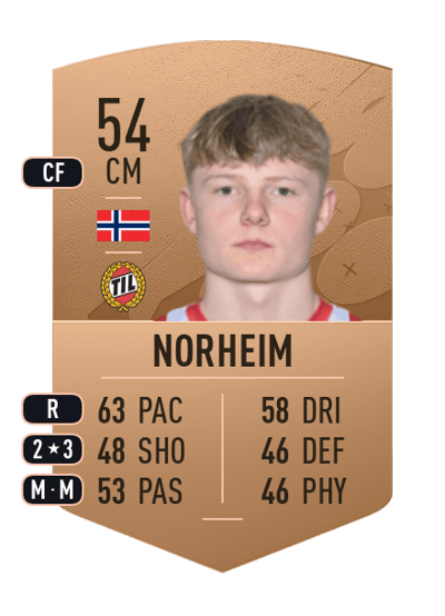Runar Norheim Common 54 OVR