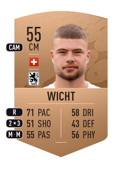 Nathan Wicht Common 55 OVR