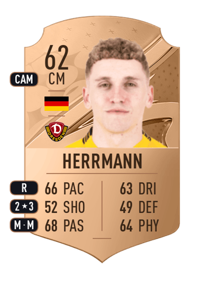 Luca Herrmann Rare 62 OVR