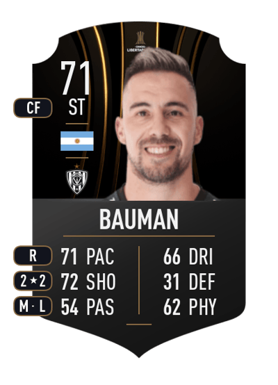 Jonathan Bauman CONMEBOL LIBERTADORES 71 OVR