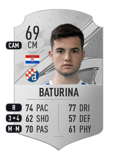 Martin Baturina Rare 69 OVR